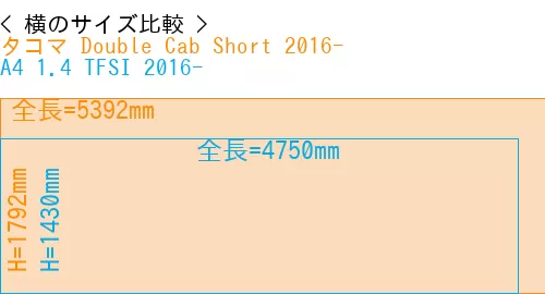 #タコマ Double Cab Short 2016- + A4 1.4 TFSI 2016-